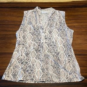 Calvin Klein snakeskin top